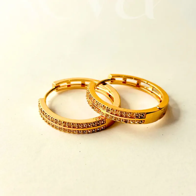 Xevar gold hoop earrings (2)