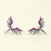 Wings earrings pink