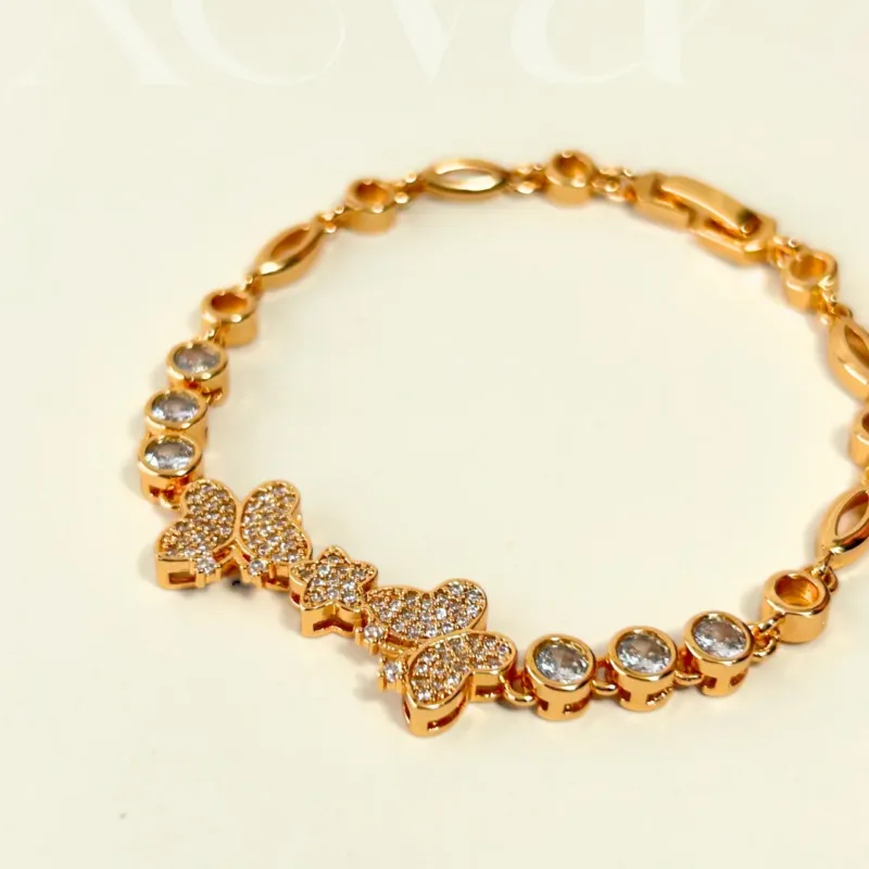 golden butterfly bracelet