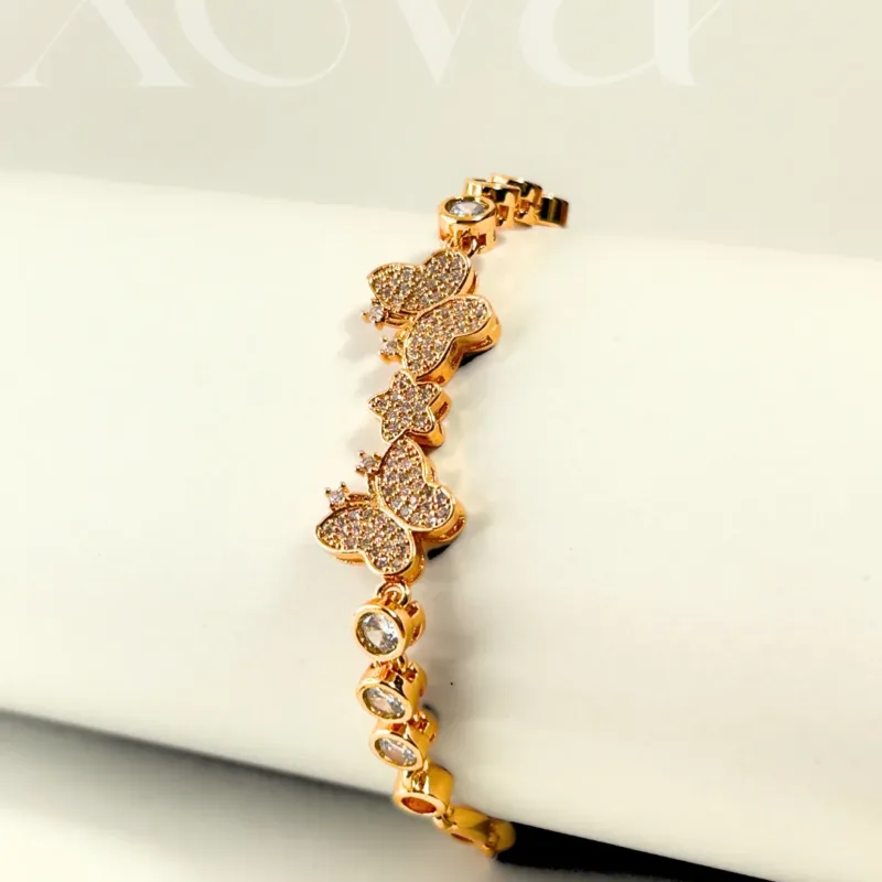 golden butterfly bracelet