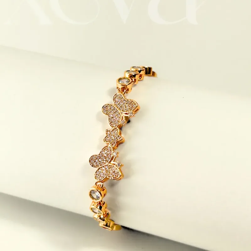 golden butterfly bracelet 2