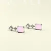 pink earrings square