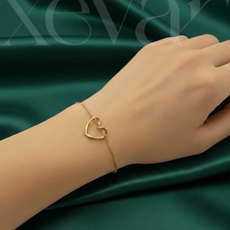 Hollow Heart Single-Chain Bracelet