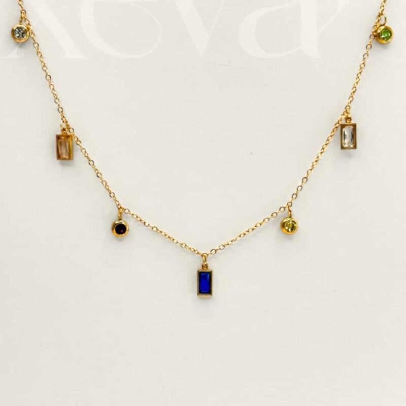 Chroma Drops Charm Necklace