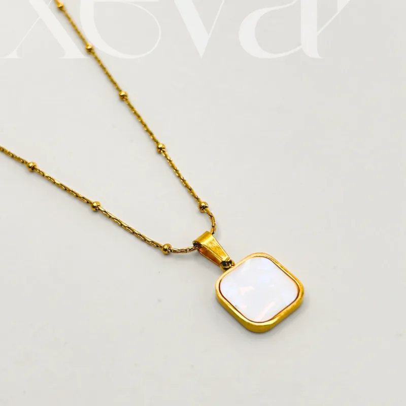 Reversible Square Pendant Necklace