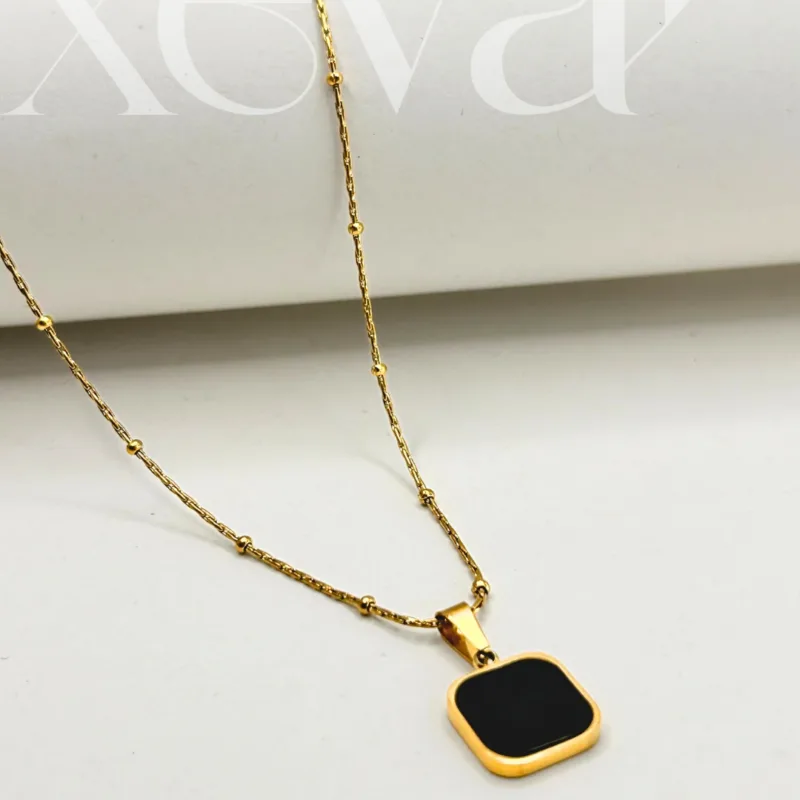 Reversible Square Pendant Necklace