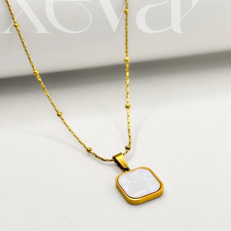 Reversible Square Pendant Necklace