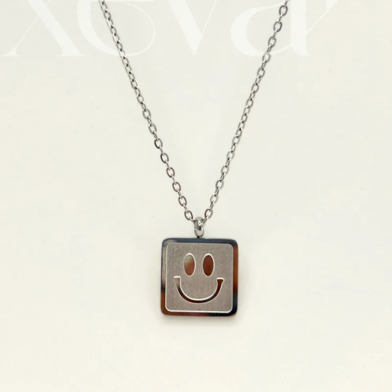 Silver Smiley face Pendant
